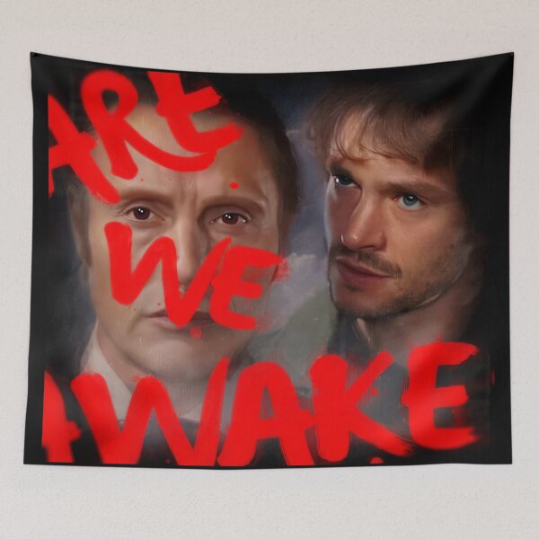 Item preview, Hannibal and Will Are We Awake Hannigram designed and sold by orionlodubyal.