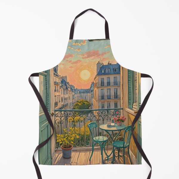 Item preview, Parisian Twilight: Pastel Sunset Balcony View Design designed and sold by Lizetteh.