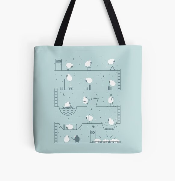 Sheep Portrait Organic Cotton Tote Bag