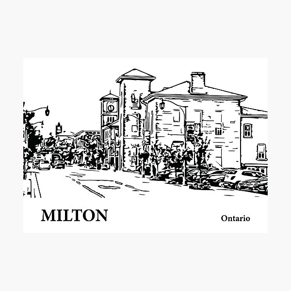 Item preview, Milton Ontario designed and sold by Lakeric Cityscapes.