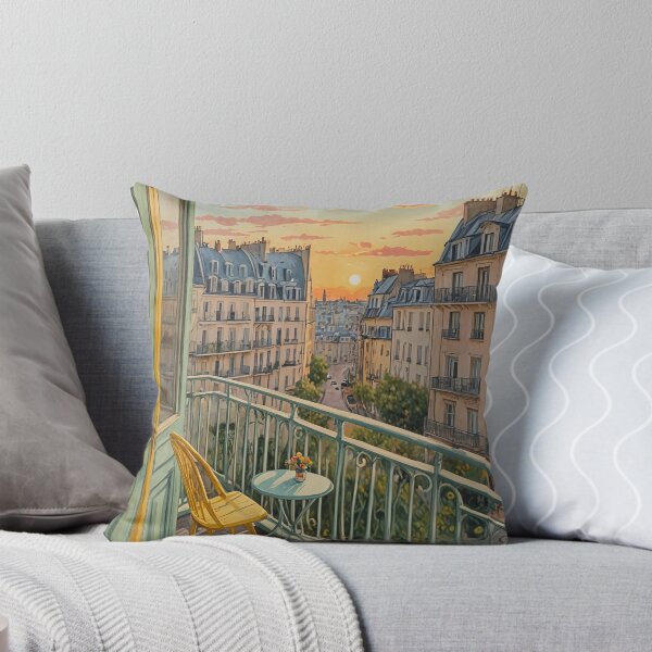 Item preview, Tranquil Horizon: Pastel Sunset Over Paris Design designed and sold by Lizetteh.