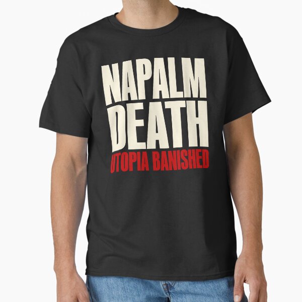 Aperçu de l'œuvre Napalm Death “Utopia Banished” créée et vendue par DALMETAL.