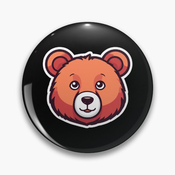 Item preview, A Face Of Cute Bear With Large Eyes And A Friendly Expression designed and sold by Adelberton.