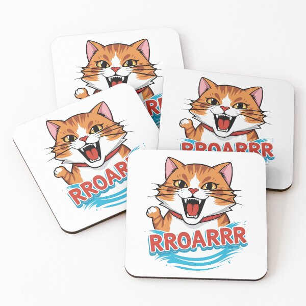 Item preview, Roaring Cute Red Cat. designed and sold by twisted-dot.