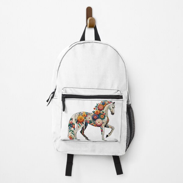 Item preview, cute horse with flowers designed and sold by Tiatooty.