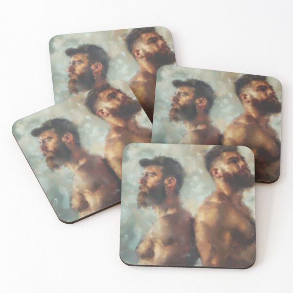 Item preview, Back to Back - Painting designed and sold by BeardyWanderers.