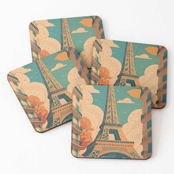 Item preview, Retro travel poster Eiffel tower designed and sold by Photopat.