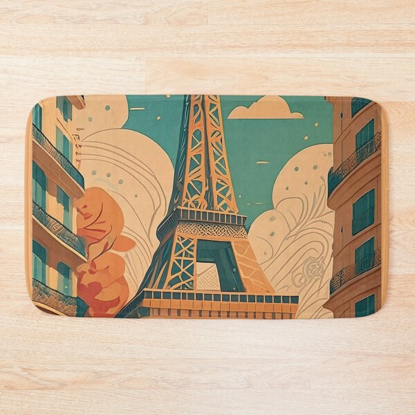 Item preview, Retro travel poster Eiffel tower designed and sold by Photopat.