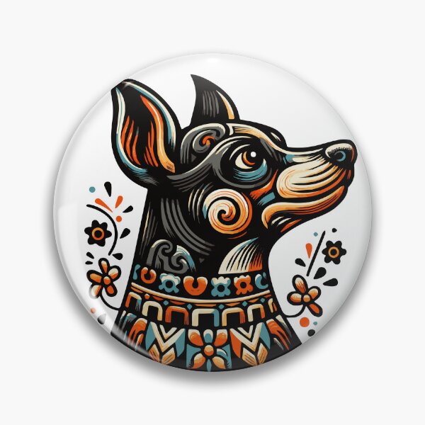 Item preview, Chiapas Xolo: A Vibrant Celebration of Mexico's Iconic Hairless Hound designed and sold by Edgar Ramirez.