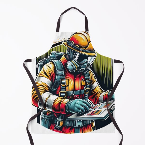 Item preview, Occupational safety specialist from the Rafal Markowski training center during safety check in protective clothing designed and sold by RafalMarkowski.