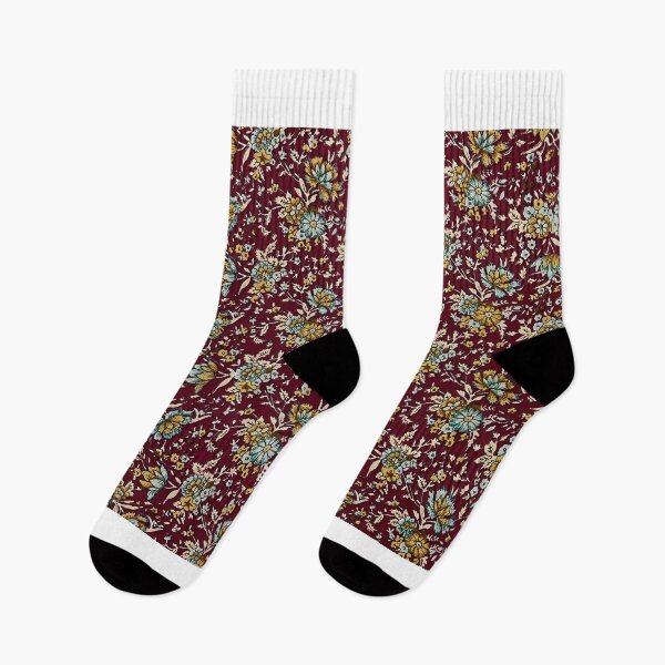 Item preview, Fragment of colorful retro tapestry textile pattern with floral ornament useful as background designed and sold by sigoisette.
