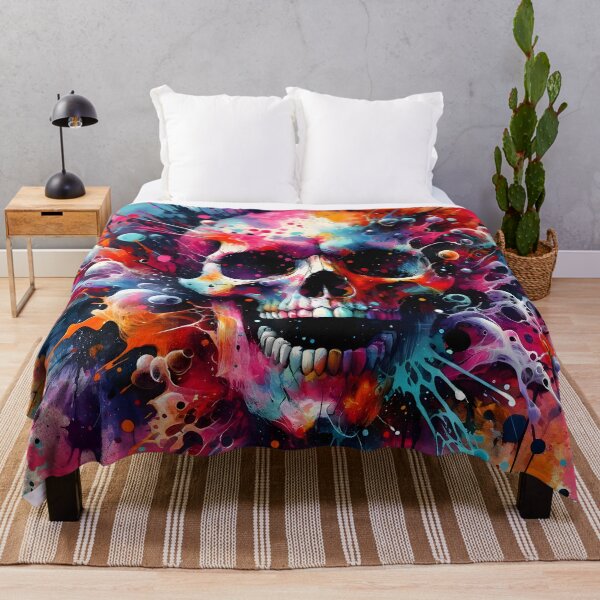 Item preview, Skull Painted with Graffiti designed and sold by h00ch2003.