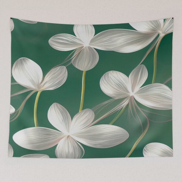 Item preview, White and Green Orchid Stems designed and sold by ArtC-Designs by Kathy Higgins.