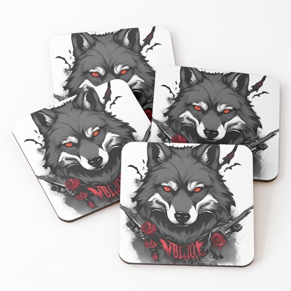 Item preview,  Wolf T-Shirt: Bold Gothic Rebellion" designed and sold by ARTIST-BRUSH.
