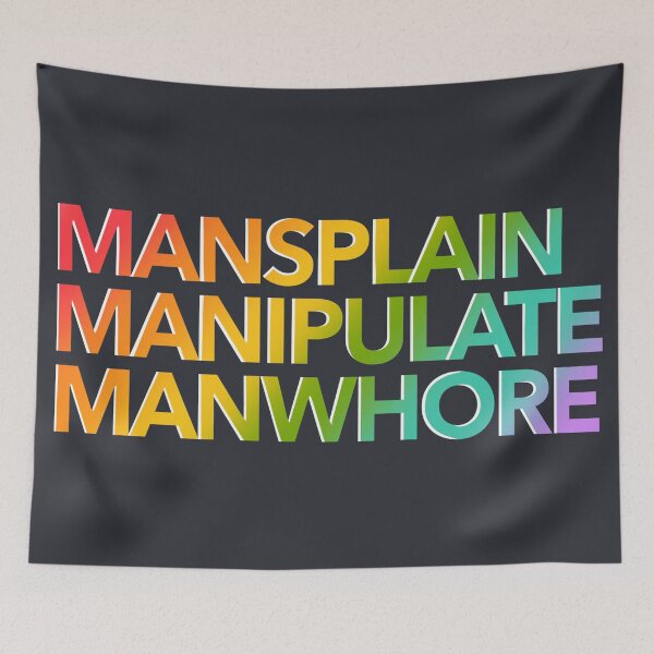 Item preview, Mansplain Manipulate  designed and sold by OctagonGlasses.