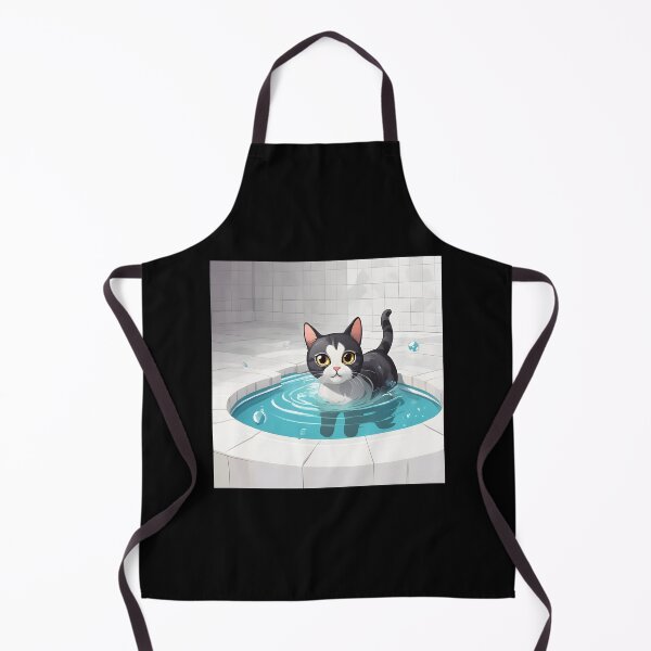 Item preview, Swimming Cat Cartoon designed and sold by InwzaDesign.
