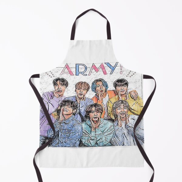 Item preview, BTS (방탄소년단) Members are Jin, Suga, J-Hope, RM, Jimin, V and Jungkook. Says Hello to ARMY! designed and sold by mauveswancom.