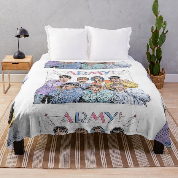 Item preview, BTS (방탄소년단) Members are Jin, Suga, J-Hope, RM, Jimin, V and Jungkook. Says Hello to ARMY! designed and sold by mauveswancom.