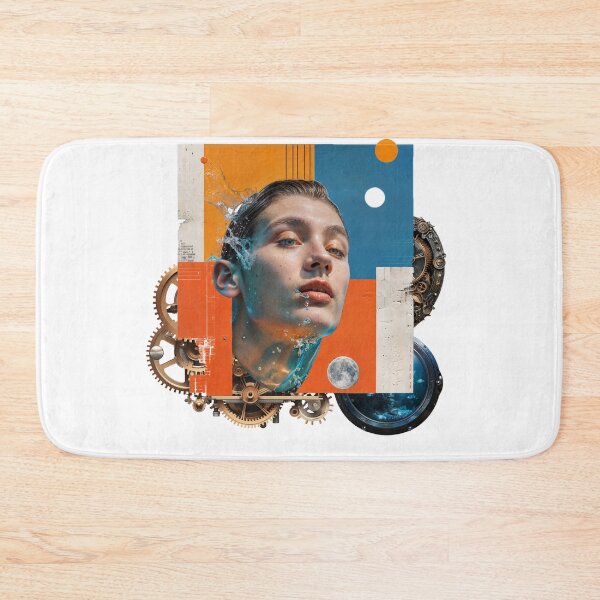 Item preview, Collage Wall Art T-shirt Design: Steampunk Guy designed and sold by ForeverPrintsOK.