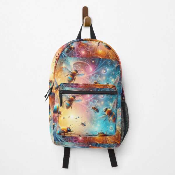 Item preview, Spectacular Colorful Magical Bee Pattern  designed and sold by DigiDreamyArt.