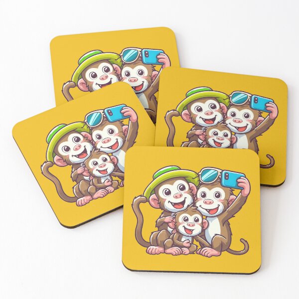 Item preview, Family Selfie - Kawaii Monkeys designed and sold by Shtex.