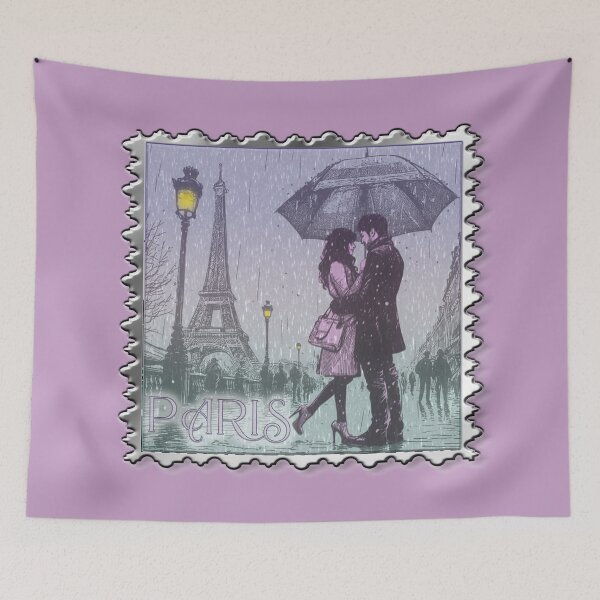 Item preview, Eiffel Tower Paris Lovers designed and sold by SoldierAlways.