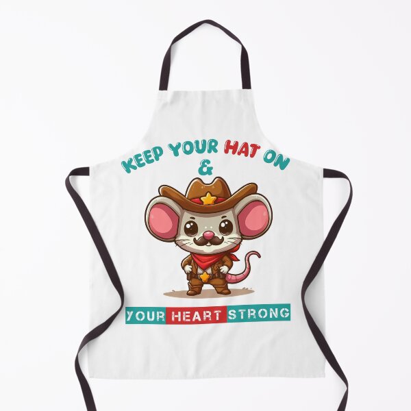 Item preview, Cute Cowboy Mouse Advice: Keep Your Hat On and Your Heart Strong designed and sold by TheInkyOwl-TIO.