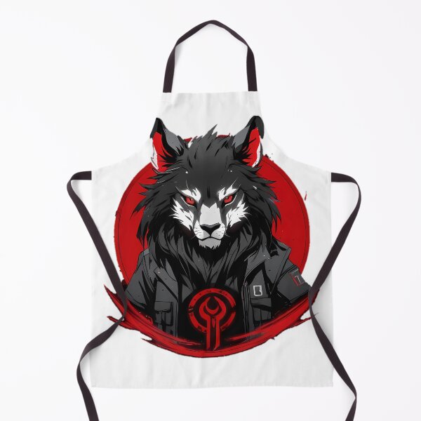 Aperçu de l'œuvre Wolf T-Shirt: Bold Gothic Rebellion" créée et vendue par ARTIST-BRUSH.