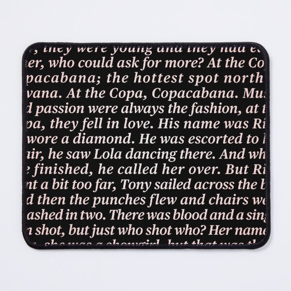 Item preview, Copacobana - Barry Manilow (lyrics) v.2 designed and sold by x1brett.