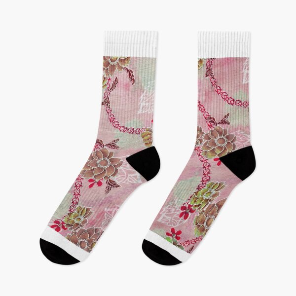 Item preview, Fragment of colorful retro tapestry textile pattern with floral ornament useful as background designed and sold by sigoisette.