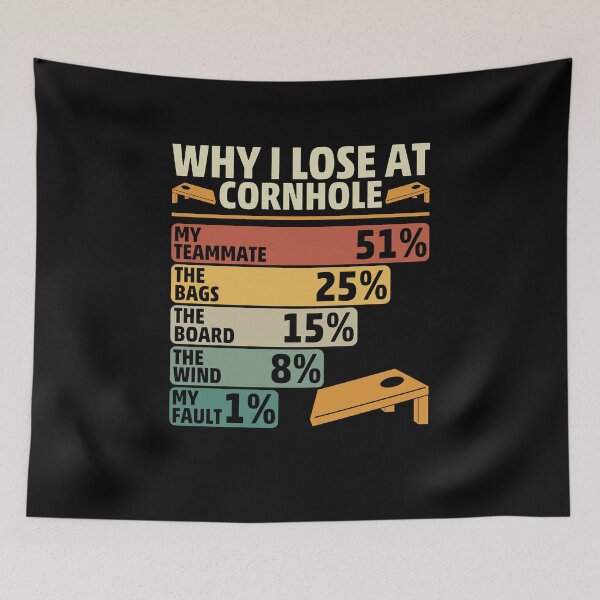 Item preview, Why I Lose at Cornhole Humor Toss Like a Boss, Cornhole Player, Dummy Boards, Sack Toss Game, Father's Day designed and sold by behindthefacts.