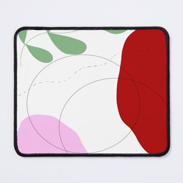 Item preview, 'A Modern Thought'  Pink + Red Abstract Design With Leaf designed and sold by Venus-in-Virgo.