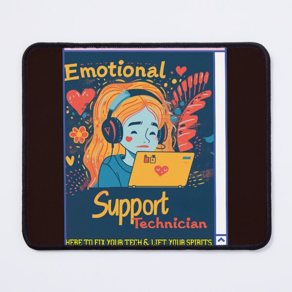 Item preview, Emotional Support Technician - Cute and Funny Tech Support designed and sold by Jbreining.