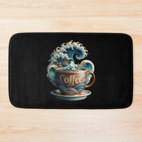 Item preview, Coffee Kanagawa - The Great Wave Of Coffee designed and sold by ExploreTheStore.