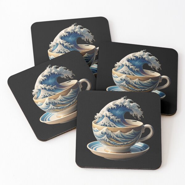 Item preview, Coffee Kanagawa - The Great Wave Of Coffee designed and sold by ExploreTheStore.