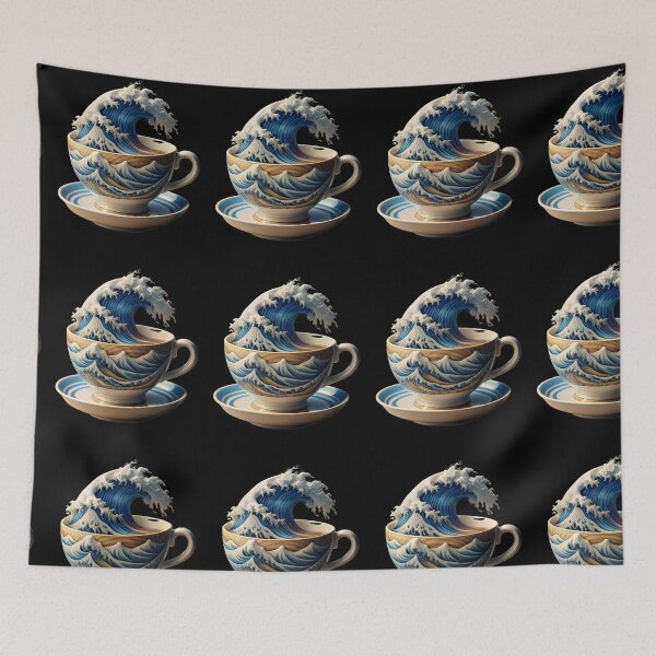 Item preview, Coffee Kanagawa - The Great Wave Of Coffee designed and sold by ExploreTheStore.