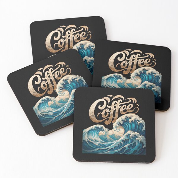 Item preview, Coffee Kanagawa - The Great Wave Of Coffee designed and sold by ExploreTheStore.
