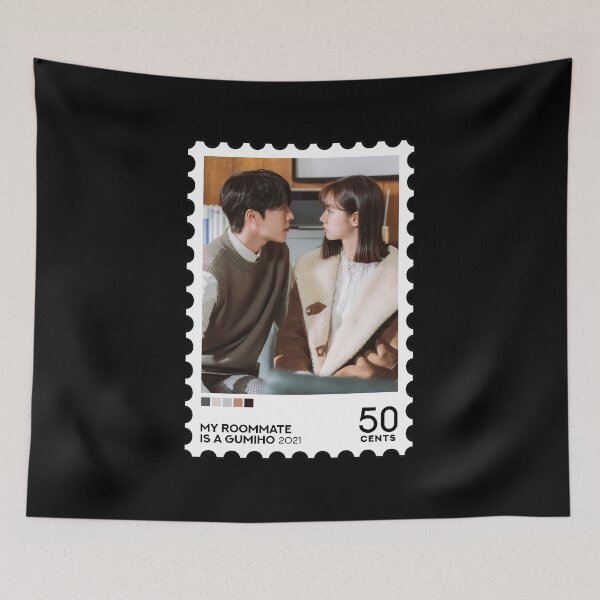 Item preview, My Roommate is a Gumiho (2021) Stamp designed and sold by RabbitK.