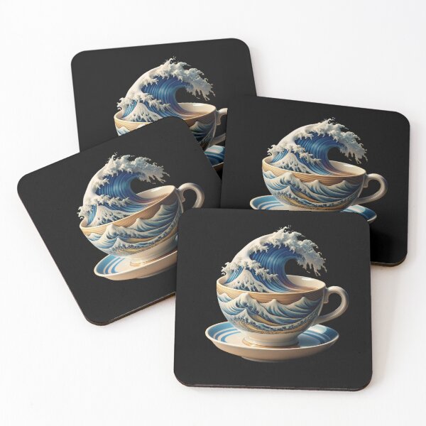 Item preview, Coffee Kanagawa - The Great Wave Of Coffee designed and sold by ExploreTheStore.