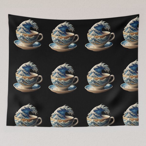 Item preview, Coffee Kanagawa - The Great Wave Of Coffee designed and sold by ExploreTheStore.