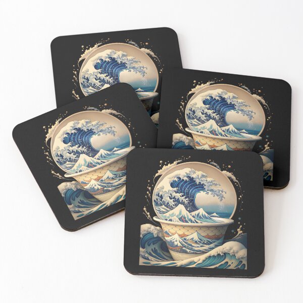 Item preview, Coffee Kanagawa - The Great Wave Of Coffee designed and sold by ExploreTheStore.