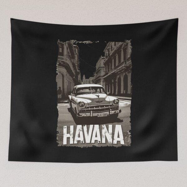 Item preview, A Vintage Travel Illustration of Havana - Cuba  designed and sold by GoodOldVintage.