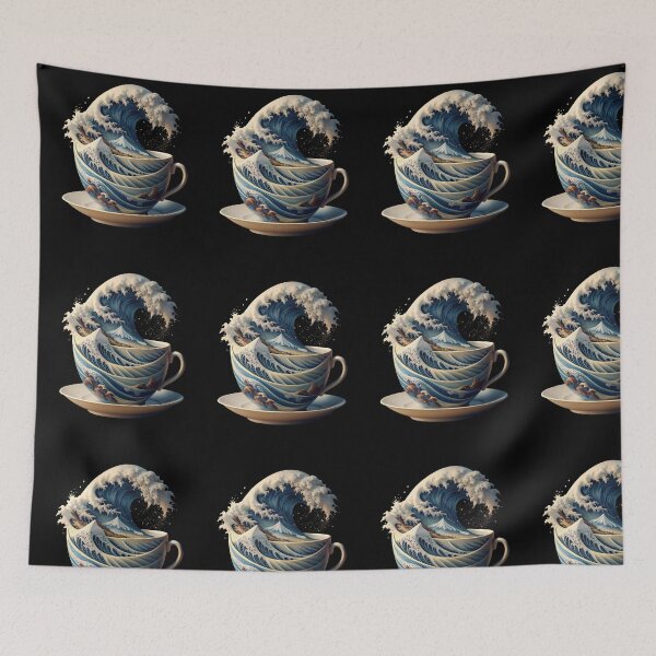 Item preview, Coffee Kanagawa - The Great Wave Of Coffee designed and sold by ExploreTheStore.