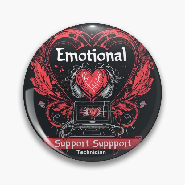 Item preview, Emotional Support Technician - Heart and Tech Design designed and sold by Jbreining.