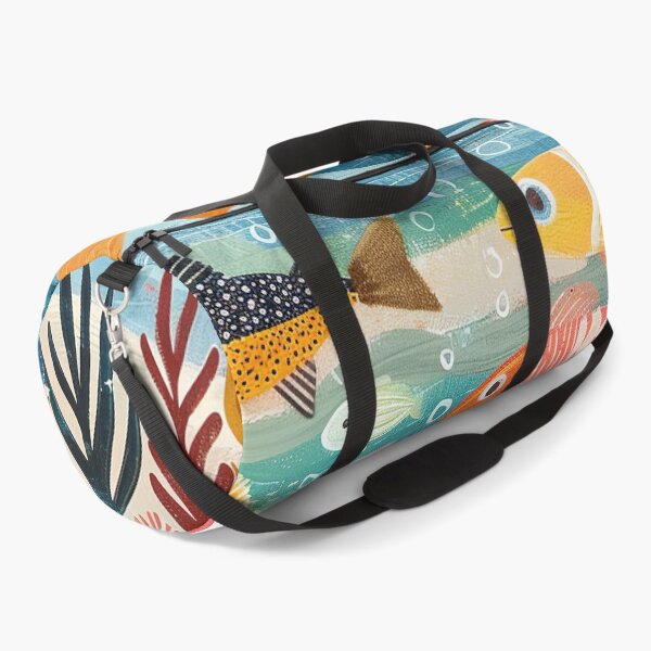 Item preview, Colorful fun fish in oceon painting with seaweed designed and sold by Inktown.