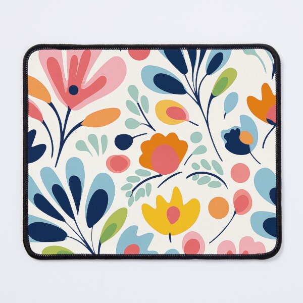 Item preview, pastel color retro flowers designed and sold by PandaKunst.