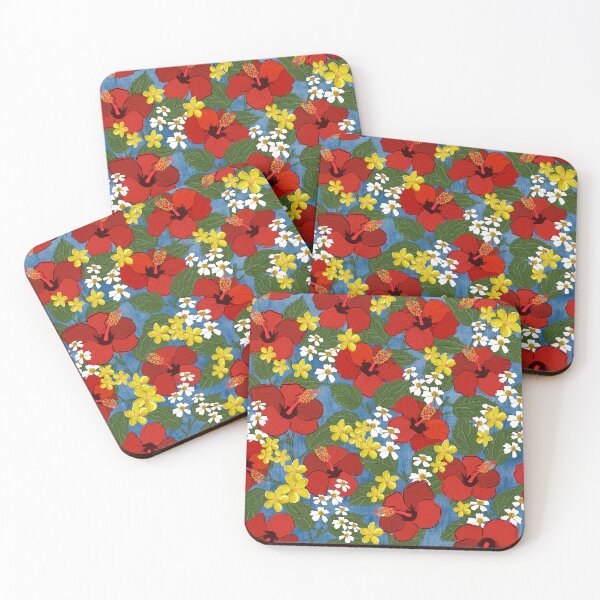 Item preview, Tropical Hibiscus & Plumeria designed and sold by ShopMezcla.