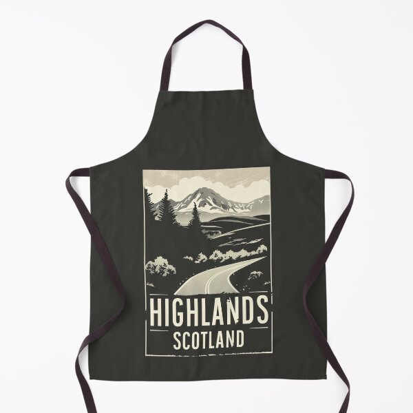 Item preview, A Vintage Travel Illustration of Highlands - Scotland designed and sold by GoodOldVintage.