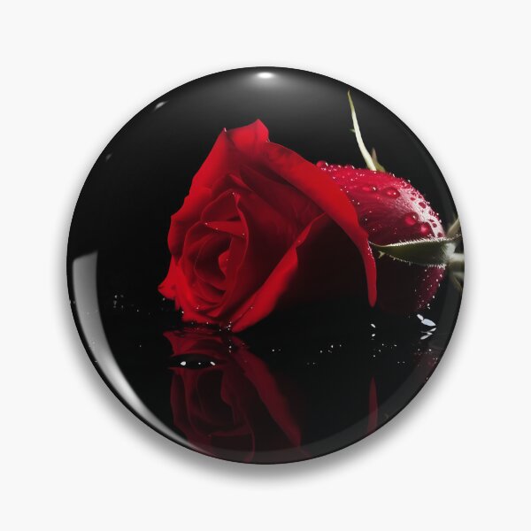 Item preview, Simple Beauty: Red Rose with Water Droplets designed and sold by DeMuurdecoratie.
