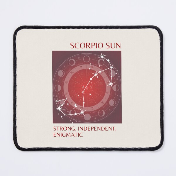 Item preview, Scorpio, Scorpio Sun Sign, Scorpio Zodiac, Red Aura Gradient designed and sold by Magic Love Art Print.